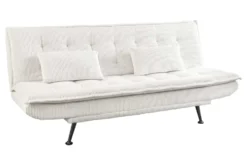 Modernes Schlafsofa JAZZ 190cm beige Cord 3-Sitzer Couch