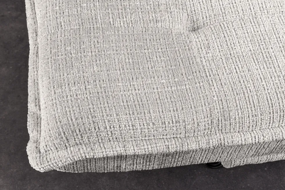 Modernes Schlafsofa JAZZ 190cm champagner beige Chenille 3-Sitzer Couch