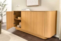 Modernes Sideboard VALHALLA WOOD 160cm natur Eichenholz Kommode