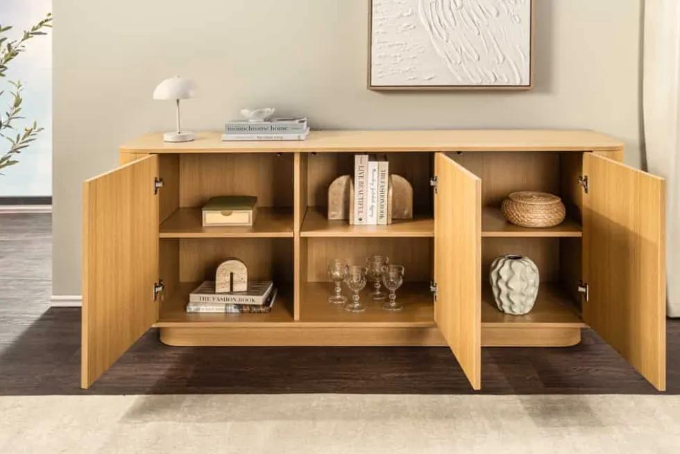 Modernes Sideboard VALHALLA WOOD 160cm natur Eichenholz Kommode