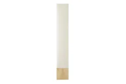 Moderne Stehlampe AGAPUNE 120cm weiß hellbraun Bambusfuß Stoffschirm