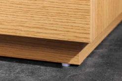 Modernes TV-Board LOFT 160cm natur schwarz drei Fächer mit Schublade