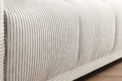 Modernes XXL Sofa ELEGANCIA 285cm champagner beige Cord inklusive Kissen Bigsofa