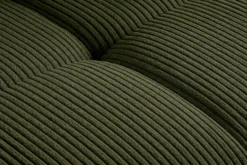 Modernes XXL Sofa ELEGANCIA 285cm grün Cord Federkern inklusive Kissen Bigsofa