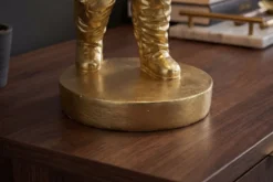 Moderne Tischlampe ASTRONAUT 40cm gold Skulptur handmade