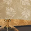 Moderne Tischlampe CLASSICO 60cm transparent Glas weiß gold Leinenschirm