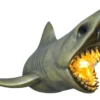 Moderne Wandlampe SHARK 40cm gold Hai-Skulptur handmade