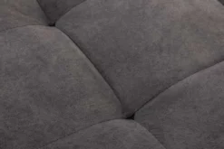 Moderne XXL Wohnlandschaft KENT 305cm grau Samt Bigsofa inkl. Hocker Federkern