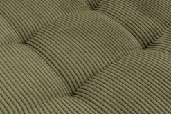 Moderne XXL Wohnlandschaft KENT 305cm grün Cord Bigsofa inkl. Hocker Federkern