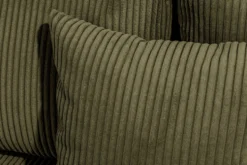 Moderne XXL Wohnlandschaft KENT 305cm grün Cord Bigsofa inkl. Hocker Federkern