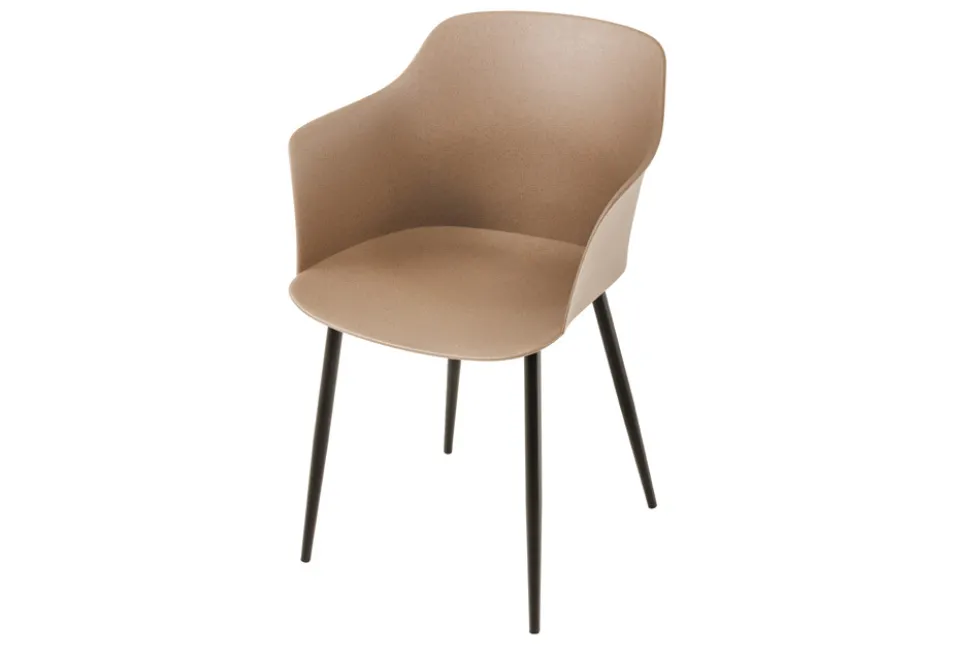Nachhaltiger Design Stuhl UPCYCLING ME braun 70% Kaffeefaser Indoor Outdoor