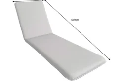 Outdoor Auflage COMFORT LINE 60x192cm beige Polsterkissen für Sonnenliege