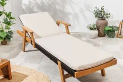 Outdoor Auflage COMFORT LINE 60x192cm beige Polsterkissen für Sonnenliege