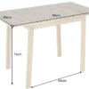 Outdoor Balkontisch BALI 110cm natur hell Akazienholz ausklappbar wetterfest