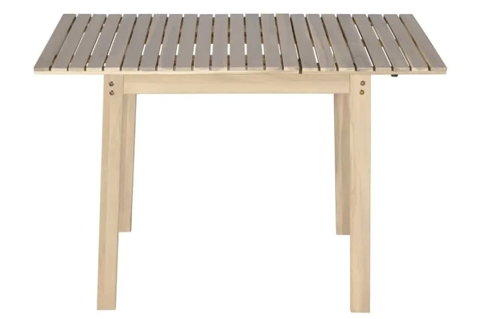 Outdoor Balkontisch BALI 110cm natur hell Akazienholz ausklappbar wetterfest
