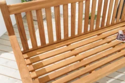 Outdoor Gartenbank EMPIRE TEAK 150cm natur Massivholz