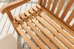Outdoor Gartenbank EMPIRE TEAK 150cm natur Massivholz
