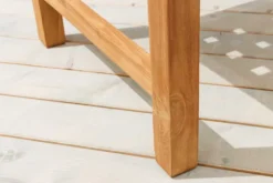 Outdoor Gartenbank EMPIRE TEAK 120cm natur Massivholz