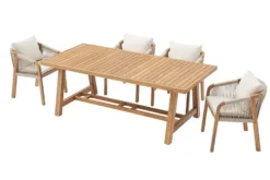 Outdoor Garten-Esstisch BALI 210cm natur Akazienholz wetterfest