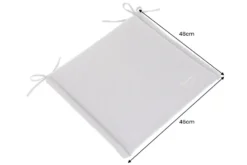 Outdoor Kissen ROG 46x48cm anthrazit Sitzkissen Polster-Auflage für Gartenstuhl