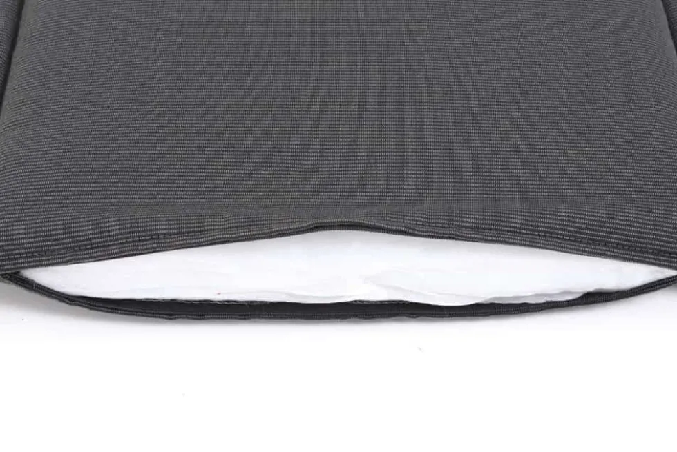 Outdoor Kissen ROG 40x42cm anthrazit Sitzkissen Polster-Auflage für Gartenstuhl