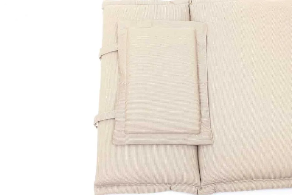 Outdoor Kissen ROG 58x196cm beige Polster-Auflage für Gartenliege