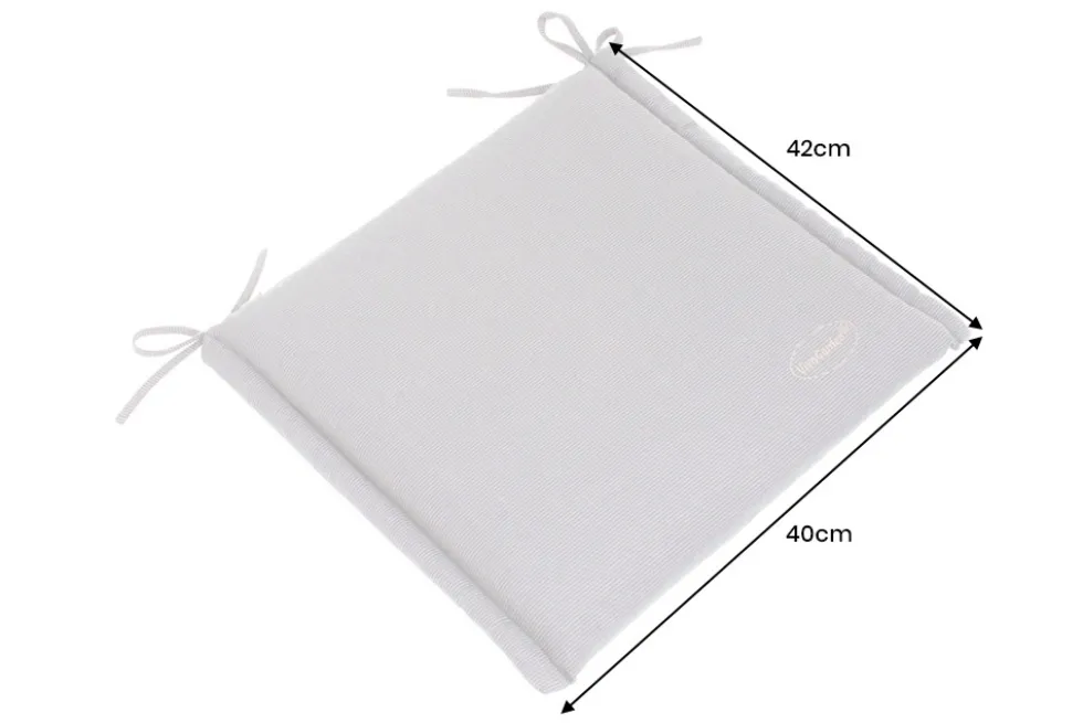 Outdoor Kissen ROG 40x42cm beige Sitzkissen Polster-Auflage für Gartenstuhl