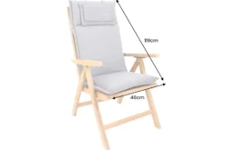Outdoor Kissen ROG 46x119cm grün Sitzkissen Polster-Auflage für Hochlehner