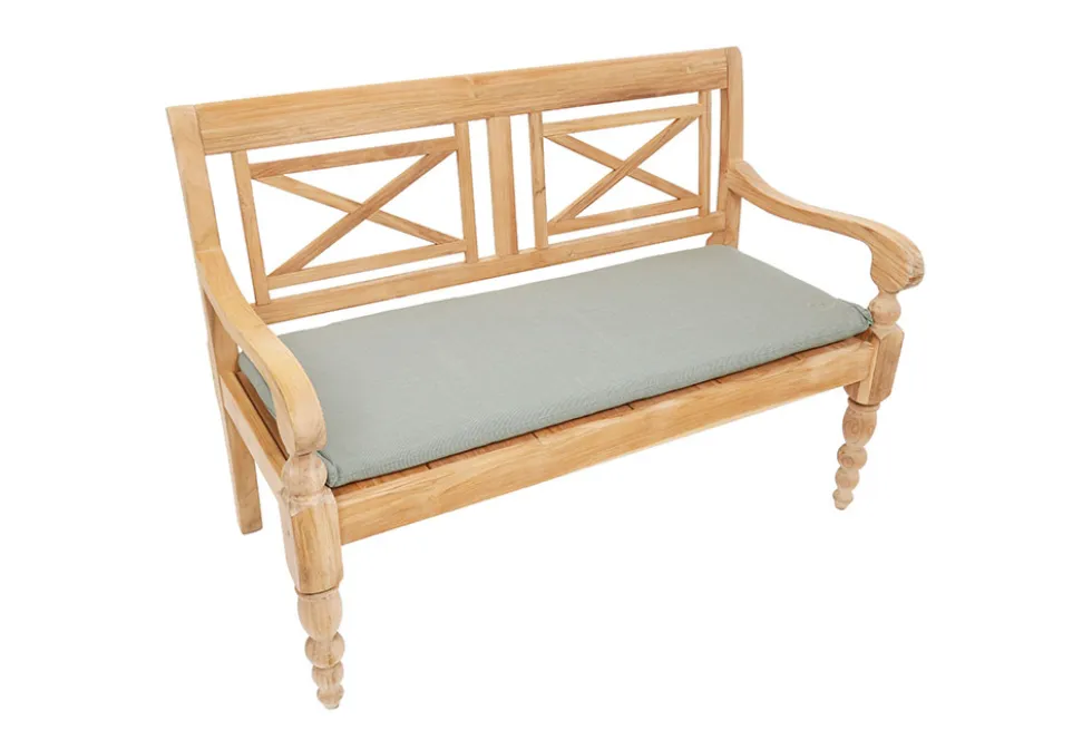Outdoor Kissen ROG 45x110cm taupe Sitzkissen Polster-Auflage für 2-Sitzer Bank