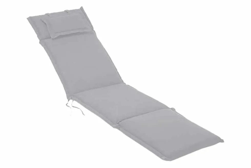 Outdoor Kissen ROG 45x186cm taupe Sitzkissen Polster-Auflage für Deckchair