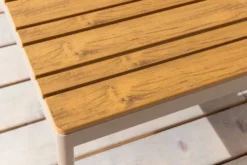 Outdoor Lounge Sitzgruppe MOBILE MODULAR 240cm champagner greige inkl. Kissen