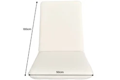 Outdoor Sitzkissen COMFORT LINE 50x100cm anthrazit für Niedriglehner-Stuhl Polsterauflage