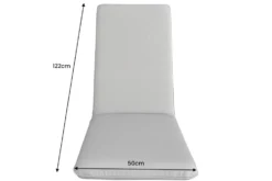 Outdoor Sitzkissen COMFORT LINE 50x122cm anthrazit für Hochlehner-Stuhl Polsterauflage