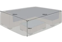 Quadratische Schutzhaube PRESTIGE PROTECT 250cm anthrazit Abdeckung wetterfest