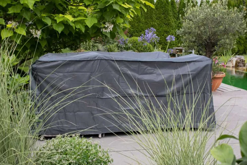 Rechteckige Schutzhaube PRESTIGE PROTECT 320cm anthrazit Abdeckung wetterfest