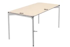 Retro Couchtisch DESIGNO 90cm Eiche Holz-Design schwarz Metallgestell