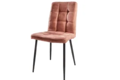 Retro Design Stuhl MODENA vintage braun mit Ziersteppung