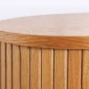 Retro Highboard VALHALLA WOOD 110cm natur Eichenholz mit Schiebetüren