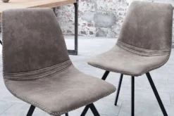 Retro Stuhl AMSTERDAM CHAIR taupe grau Designklassiker