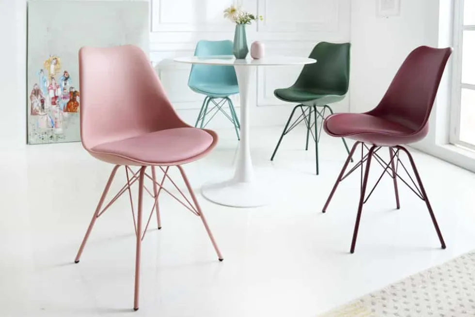 Retro Stuhl SCANDINAVIA MEISTERSTÜCK rosa