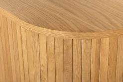 Retro TV-Board VALHALLA WOOD 160cm natur Eichenholz Schiebetüren Lowboard