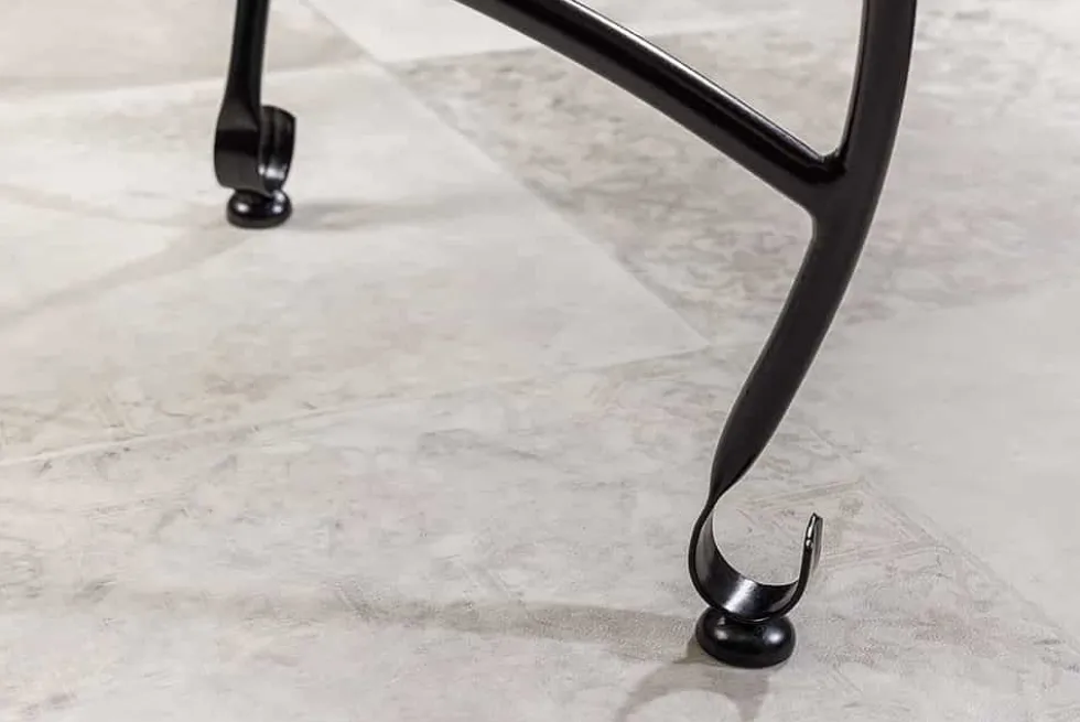 Runder Beistelltisch MARRAKESCH 50cm silber Teetisch abnehmbares Tablett klappbar