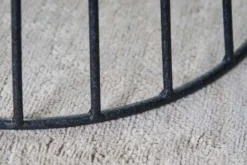 Runder Beistelltisch VARIATION 55cm schwarz Eisen Metallgestell handmade