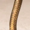 Runder Beistelltisch WILDLIFE SNAKE 65cm kupfer antik Metall Glas handmade