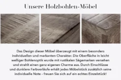 Runder Couchtisch DRUMP STORAGE 70cm grau silber Mangoholz massiv mit Stauraum handmade