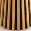 Runder Couchtisch VALHALLA WOOD 50cm natur Eichenholz Säulenfuß