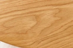 Runder Couchtisch VALHALLA WOOD 70cm natur Eichenholz Säulenfuß