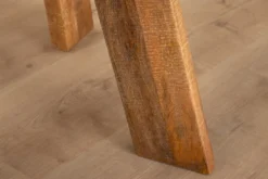 Runder Esstisch ART WOOD 100cm braun massiv Mangoholz
