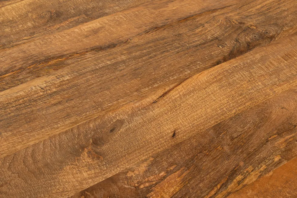 Runder Esstisch ART WOOD 100cm braun massiv Mangoholz