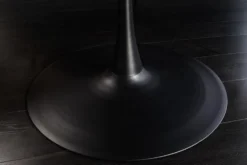 Runder Esstisch ATELIER 120cm natur Eiche schwarz Metall Säulenfuß